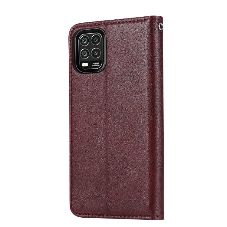 For Xiaomi Mi 10 Lite Knead Skin Texture Horizontal Flip Leather Case , with Photo Frame & Holder & Card Slots & Wallet