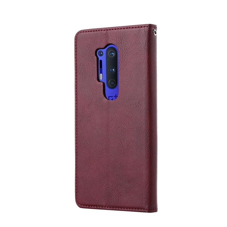 For OnePlus 8 Pro Knead Skin Texture Horizontal Flip Leather Case with Photo Frame & Holder & Card Slots & Wallet