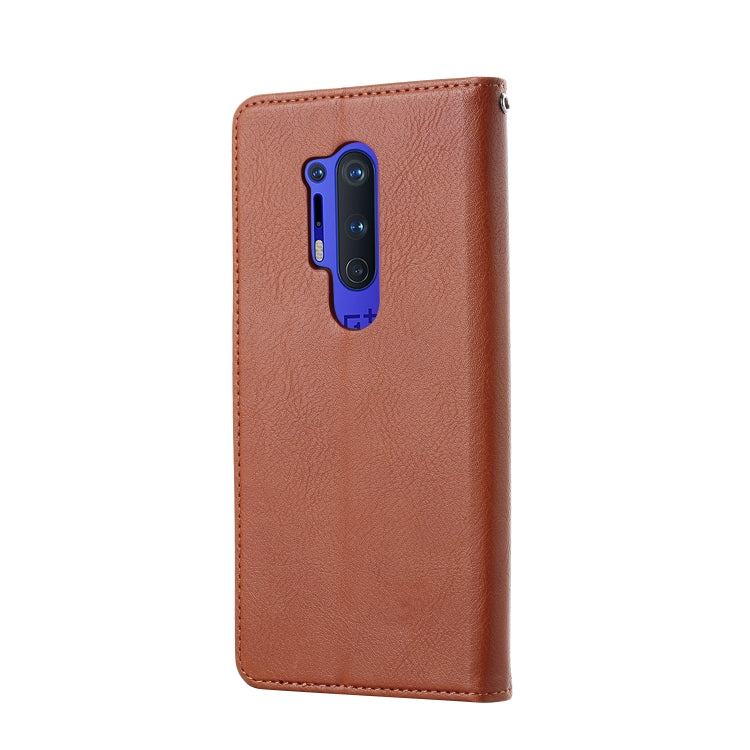 For OnePlus 8 Pro Knead Skin Texture Horizontal Flip Leather Case with Photo Frame & Holder & Card Slots & Wallet