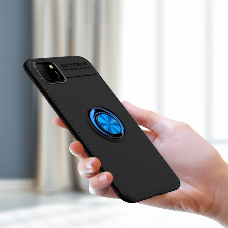 For Huawei Y5P Metal Ring Holder 360 Degree Rotating TPU Case