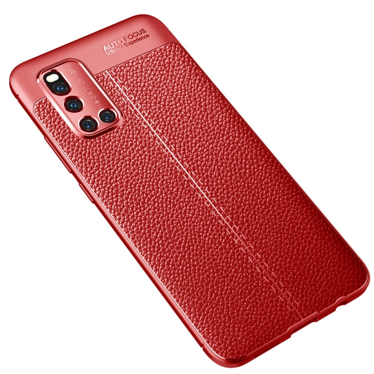 For VIVO V19 Litchi Texture TPU Shockproof Case