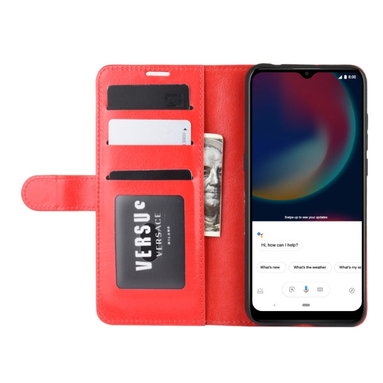 For Wiko view 4/ 4 lite R64 Texture Single Horizontal Flip Protective Case with Holder & Card Slots & Wallet& Photo Frame