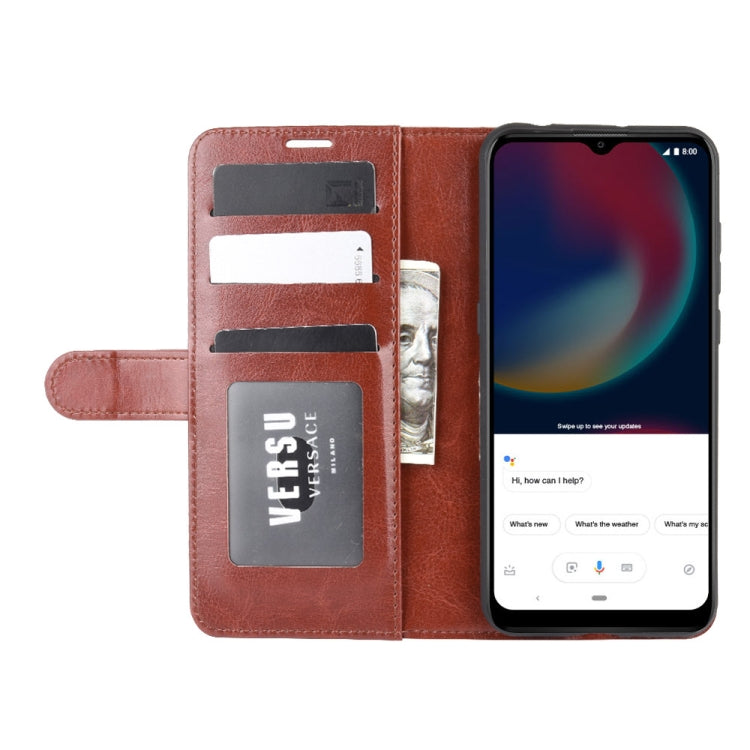 For Wiko view 4/ 4 lite R64 Texture Single Horizontal Flip Protective Case with Holder & Card Slots & Wallet& Photo Frame
