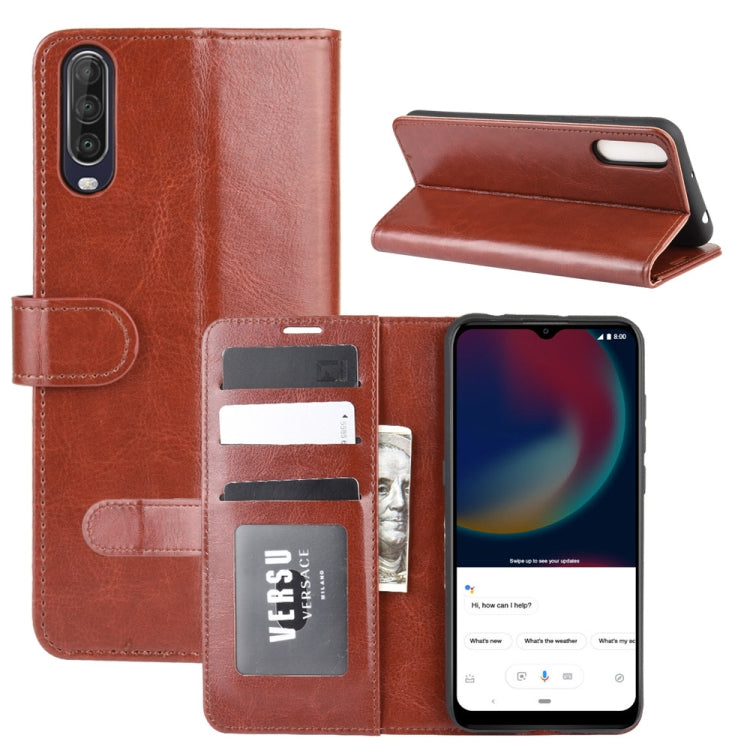 For Wiko view 4/ 4 lite R64 Texture Single Horizontal Flip Protective Case with Holder & Card Slots & Wallet& Photo Frame