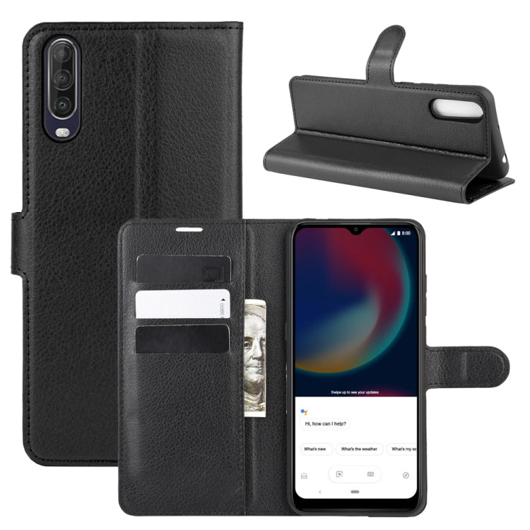 For Wiko view 4/ 4 lite Litchi Texture Horizontal Flip Protective Case with Holder & Card Slots & Wallet