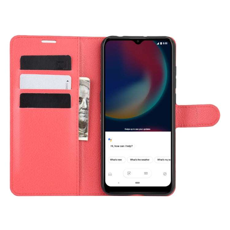 For Wiko view 4/ 4 lite Litchi Texture Horizontal Flip Protective Case with Holder & Card Slots & Wallet
