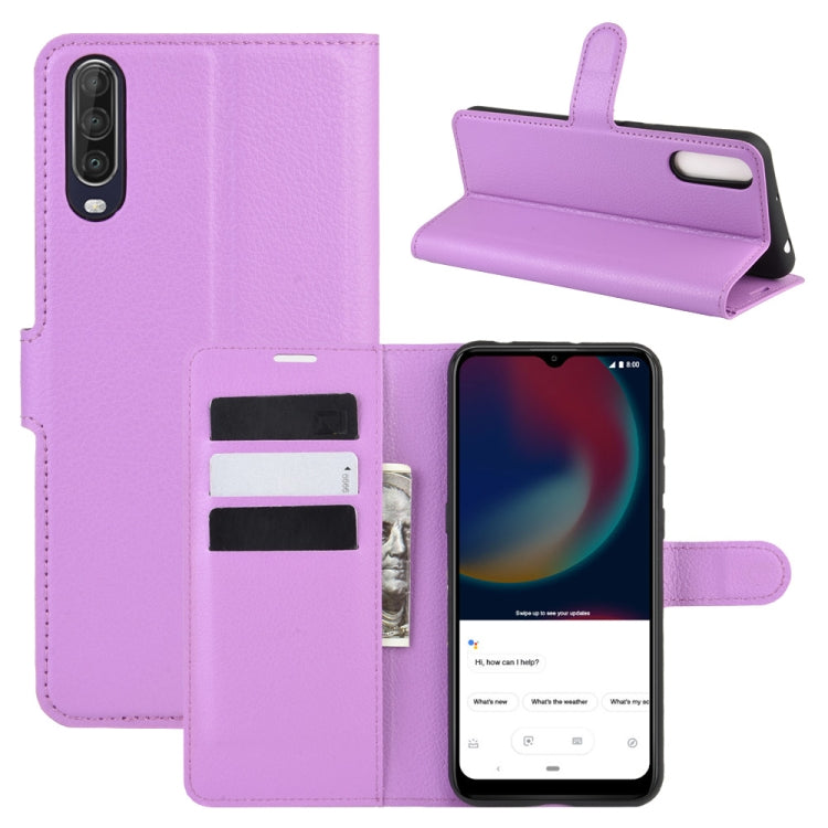 For Wiko view 4/ 4 lite Litchi Texture Horizontal Flip Protective Case with Holder & Card Slots & Wallet