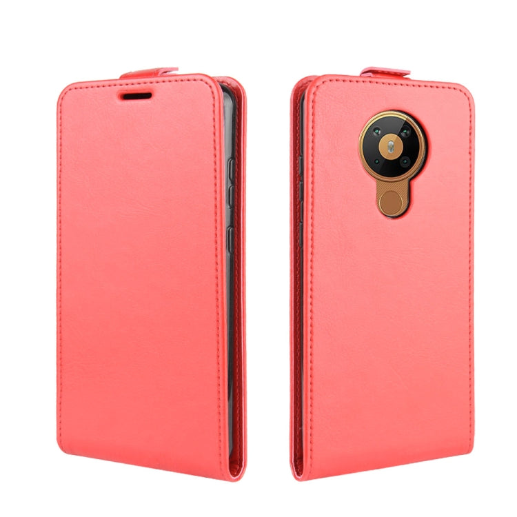 For Nokia 5.3 R64 Texture Single Vertical Flip Leather Protective Case with Card Slots & Photo Frame