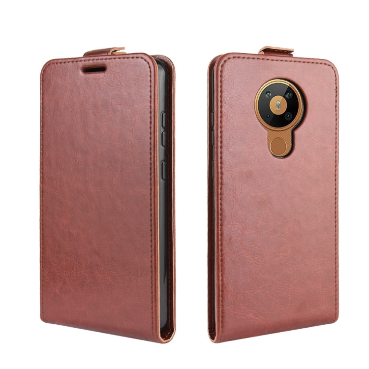 For Nokia 5.3 R64 Texture Single Vertical Flip Leather Protective Case with Card Slots & Photo Frame