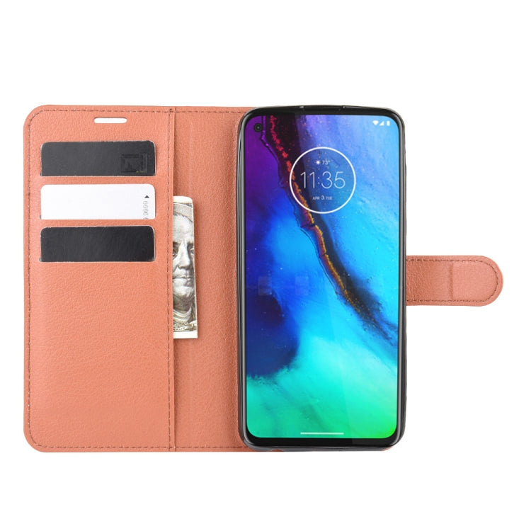 For Motorola Moto G Stylus Litchi Texture Horizontal Flip Protective Case with Holder & Card Slots & Wallet