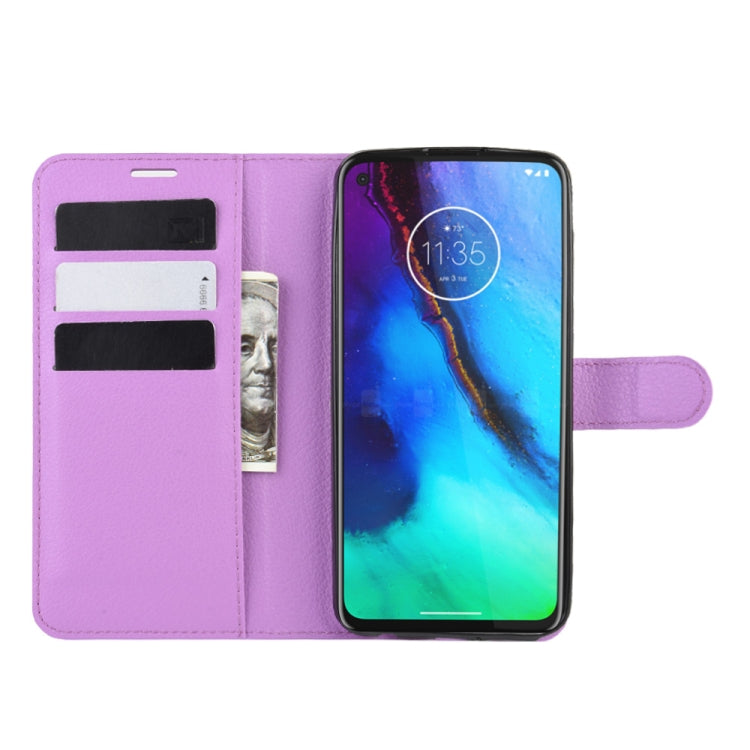 For Motorola Moto G Stylus Litchi Texture Horizontal Flip Protective Case with Holder & Card Slots & Wallet