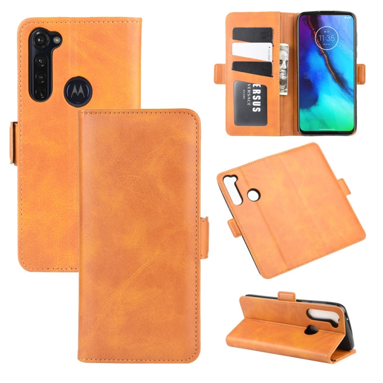 For Motorola Moto G Stylus Dual-side Magnetic Buckle Horizontal Flip Leather Case with Holder & Card Slots & Wallet
