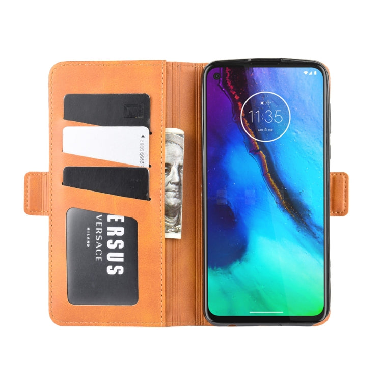 For Motorola Moto G Stylus Dual-side Magnetic Buckle Horizontal Flip Leather Case with Holder & Card Slots & Wallet