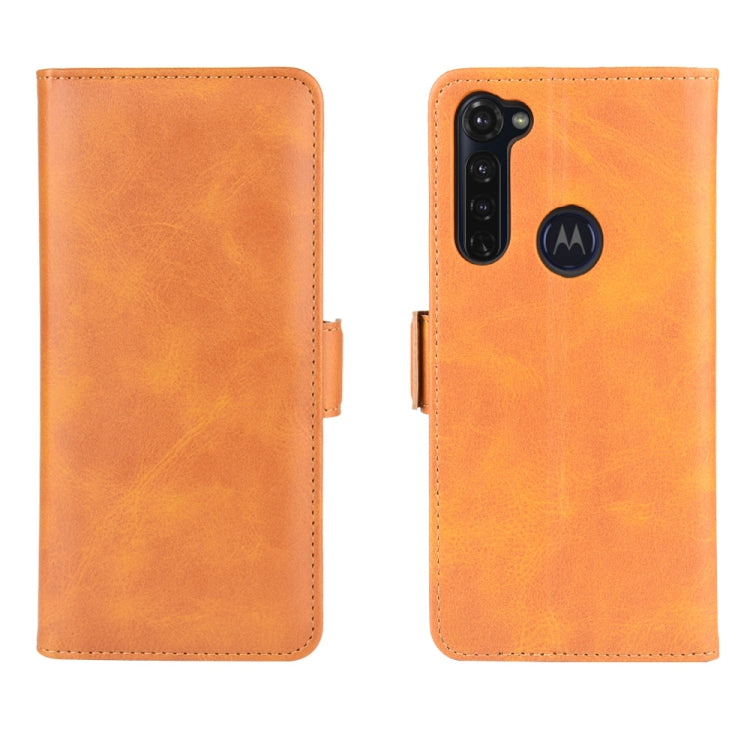 For Motorola Moto G Stylus Dual-side Magnetic Buckle Horizontal Flip Leather Case with Holder & Card Slots & Wallet