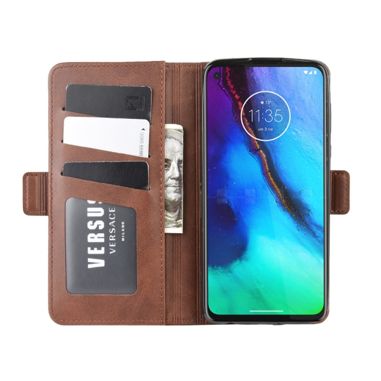 For Motorola Moto G Stylus Dual-side Magnetic Buckle Horizontal Flip Leather Case with Holder & Card Slots & Wallet