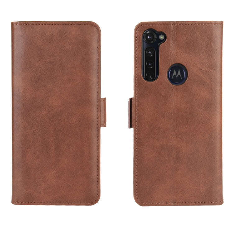 For Motorola Moto G Stylus Dual-side Magnetic Buckle Horizontal Flip Leather Case with Holder & Card Slots & Wallet