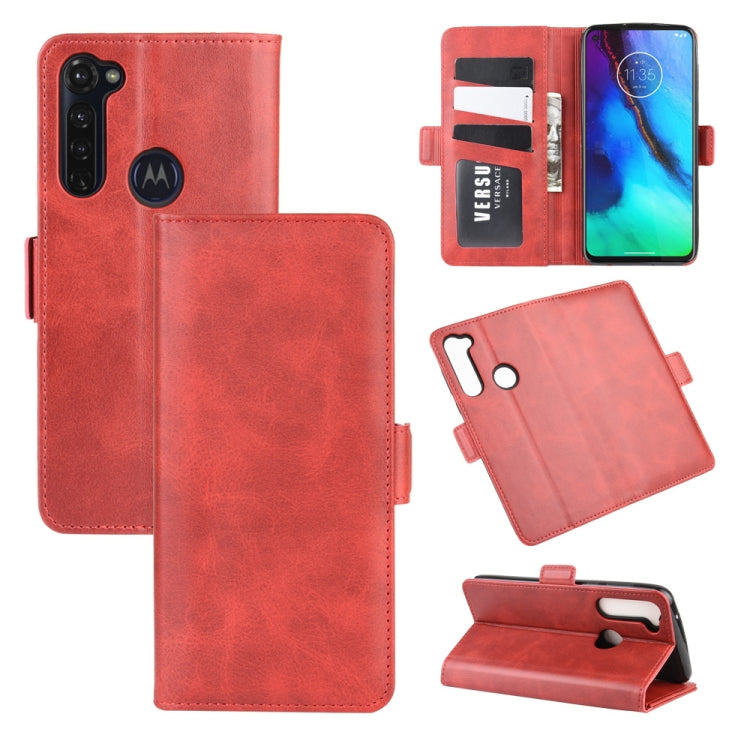 For Motorola Moto G Stylus Dual-side Magnetic Buckle Horizontal Flip Leather Case with Holder & Card Slots & Wallet