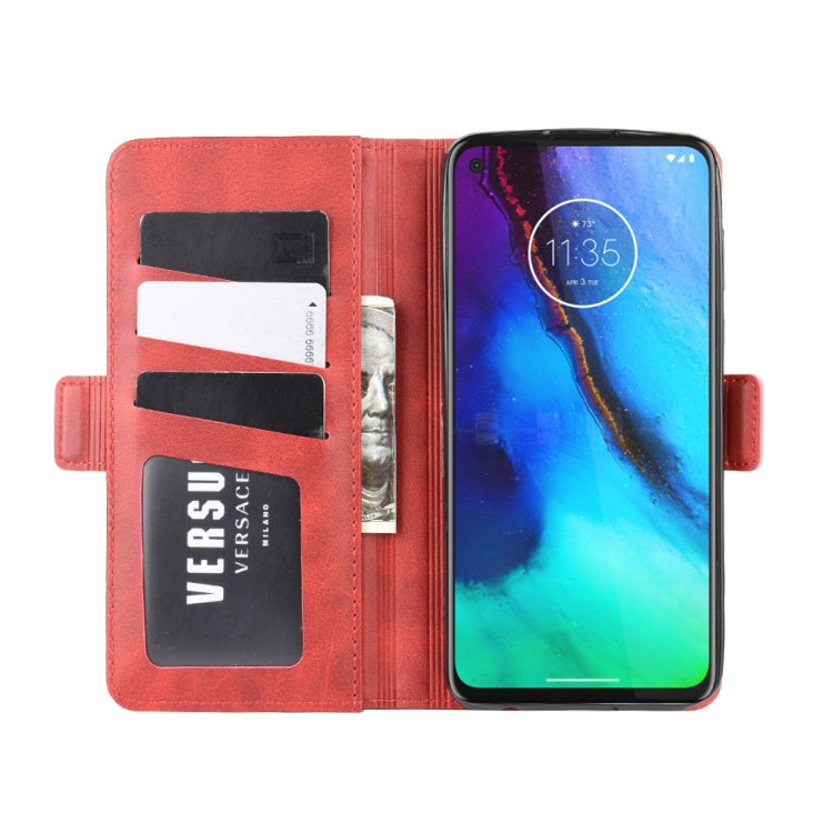 For Motorola Moto G Stylus Dual-side Magnetic Buckle Horizontal Flip Leather Case with Holder & Card Slots & Wallet