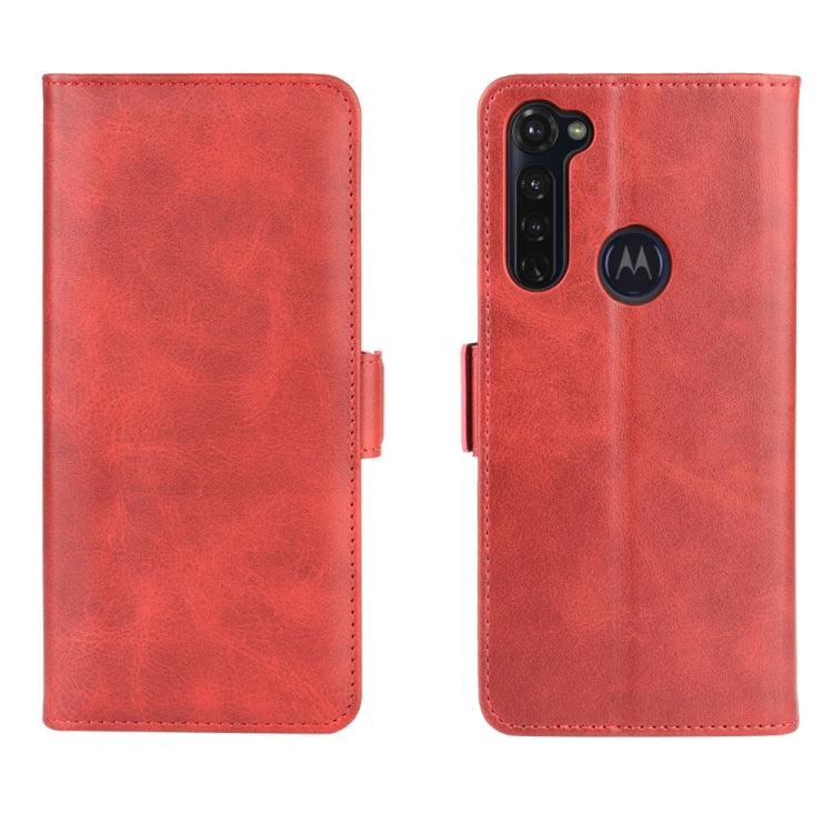 For Motorola Moto G Stylus Dual-side Magnetic Buckle Horizontal Flip Leather Case with Holder & Card Slots & Wallet