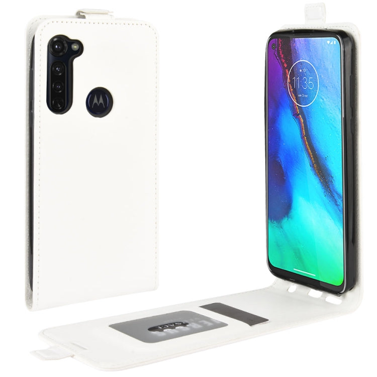 For Motorola Moto G Stylus R64 Texture Single Vertical Flip Leather Protective Case with Card Slots & Photo Frame