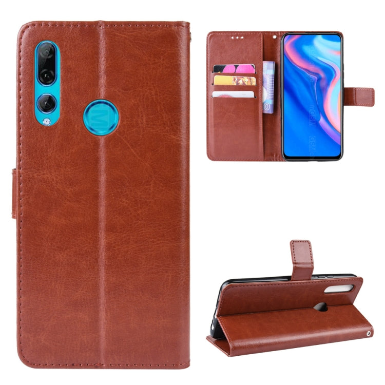Retro Crazy Horse Texture Horizontal Flip Leather Case for Huawei Y9 Prime (2019), with Holder & Card Slots & Photo Frame