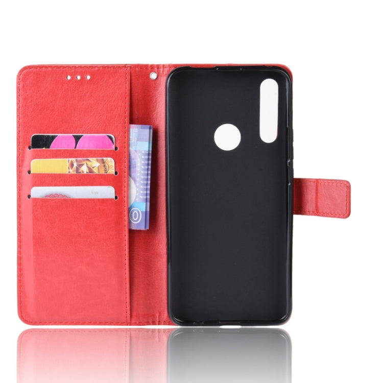 Retro Crazy Horse Texture Horizontal Flip Leather Case for Huawei Y9 Prime (2019), with Holder & Card Slots & Photo Frame