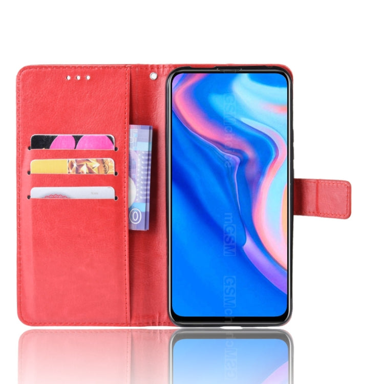 Retro Crazy Horse Texture Horizontal Flip Leather Case for Huawei Y9 Prime (2019), with Holder & Card Slots & Photo Frame