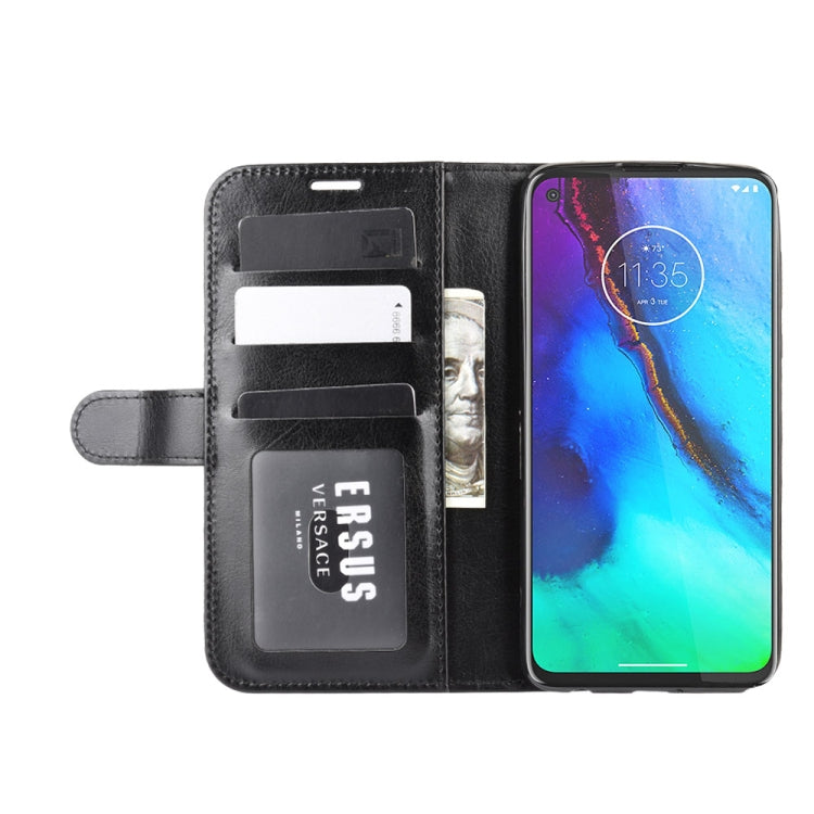 For Motorola Moto G Stylus R64 Texture Single Horizontal Flip Protective Case with Holder & Card Slots & Wallet& Photo Frame