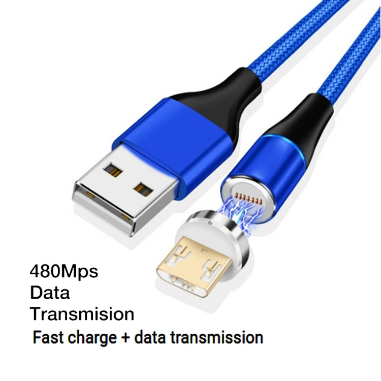 3A USB to Micro USB Fast Charging + 480Mbps Data Transmission Mobile Phone Magnetic Suction Fast Charging Data Cable, Cable Length: 2m