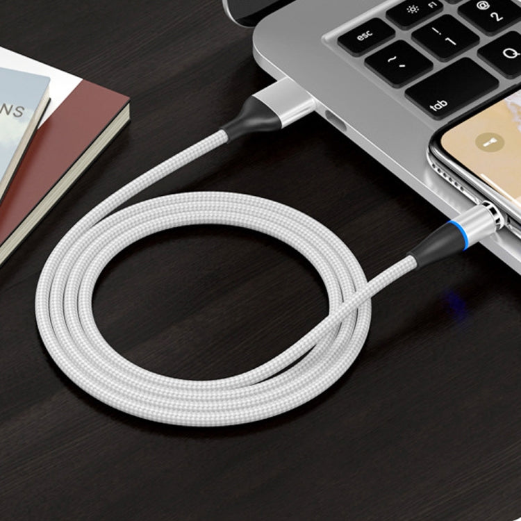 2 in 1 3A USB to Micro USB + USB-C / Type-C Fast Charging + 480Mbps Data Transmission Mobile Phone Magnetic Suction Fast Charging Data Cable, Cable Length: 2m