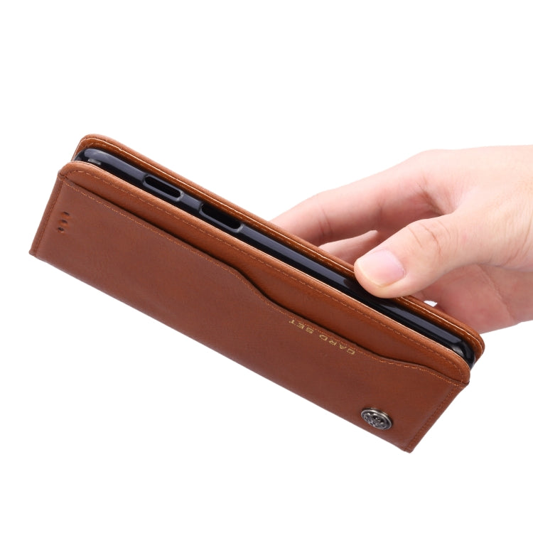 Knead Skin Texture Horizontal Flip Leather Case for OnePlus 7 Pro, with Photo Frame & Holder & Card Slots & Wallet