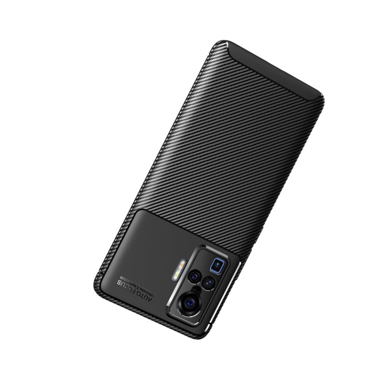 For vivo X50 Pro Carbon Fiber Texture Shockproof TPU Case