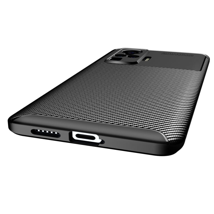 For vivo X50 Pro Carbon Fiber Texture Shockproof TPU Case
