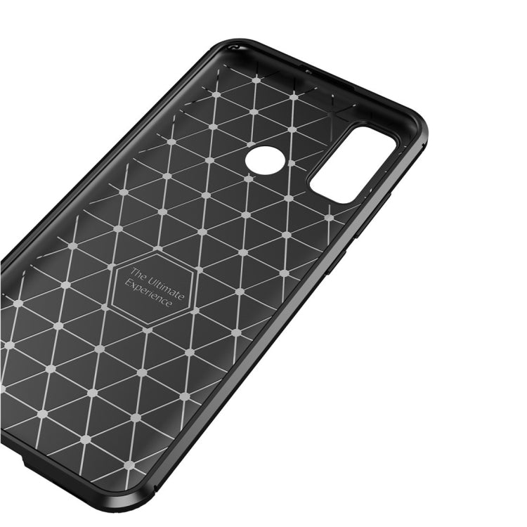 For Huawei P smart 2020 Carbon Fiber Texture Shockproof TPU Case