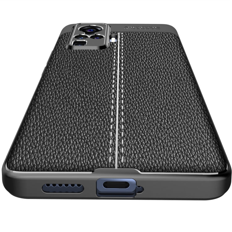 For VIVO X50 Pro Litchi Texture TPU Shockproof Case