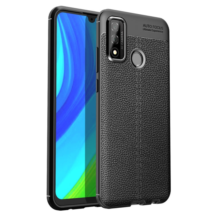 For Huawei P smart 2020 Litchi Texture TPU Shockproof Case(Red)