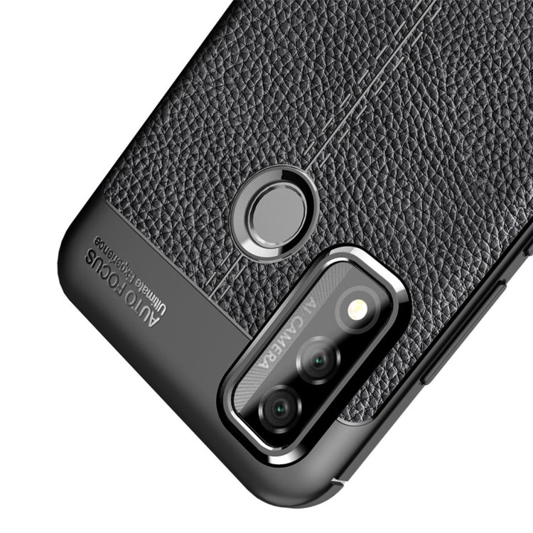 For Huawei P smart 2020 Litchi Texture TPU Shockproof Case(Red)