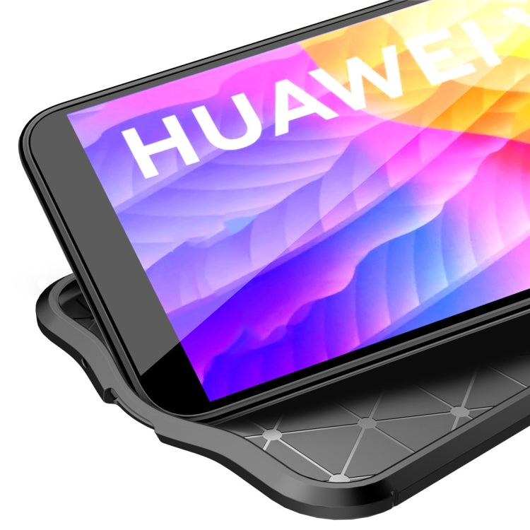 For Huawei Y5P Litchi Texture TPU Shockproof Case