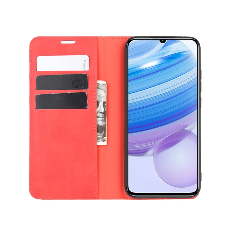 For Xiaomi Redmi 10X Pro 5G/10X 5G Retro-skin Business Magnetic Suction Leather Case with Holder & Card Slots & Wallet