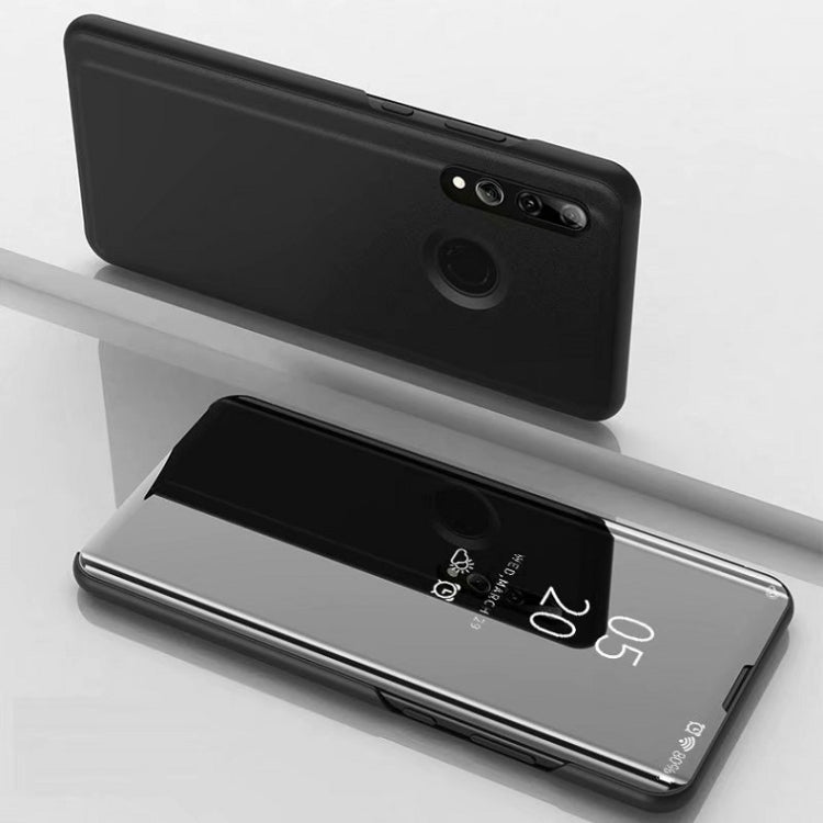 For Huawei P Smart 2020 Plated Mirror Horizontal Flip Leather Case with Holder