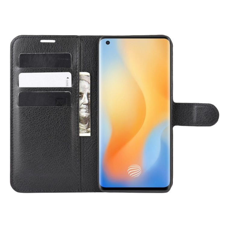 For vivo X50 Pro Litchi Texture Horizontal Flip Protective Case with Holder & Card Slots & Wallet