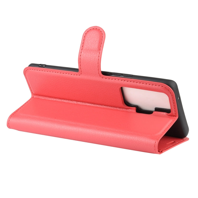 For vivo X50 Pro Litchi Texture Horizontal Flip Protective Case with Holder & Card Slots & Wallet