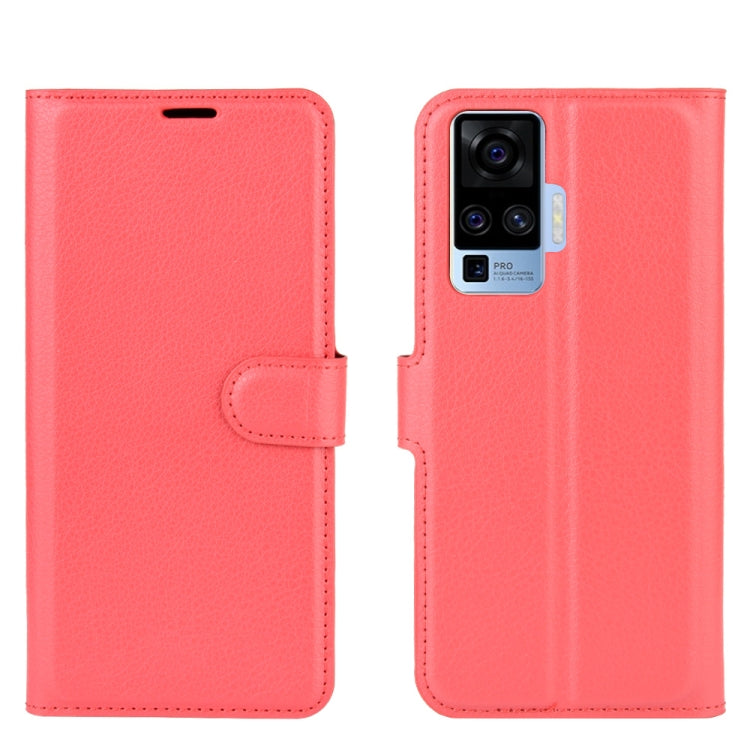 For vivo X50 Pro Litchi Texture Horizontal Flip Protective Case with Holder & Card Slots & Wallet