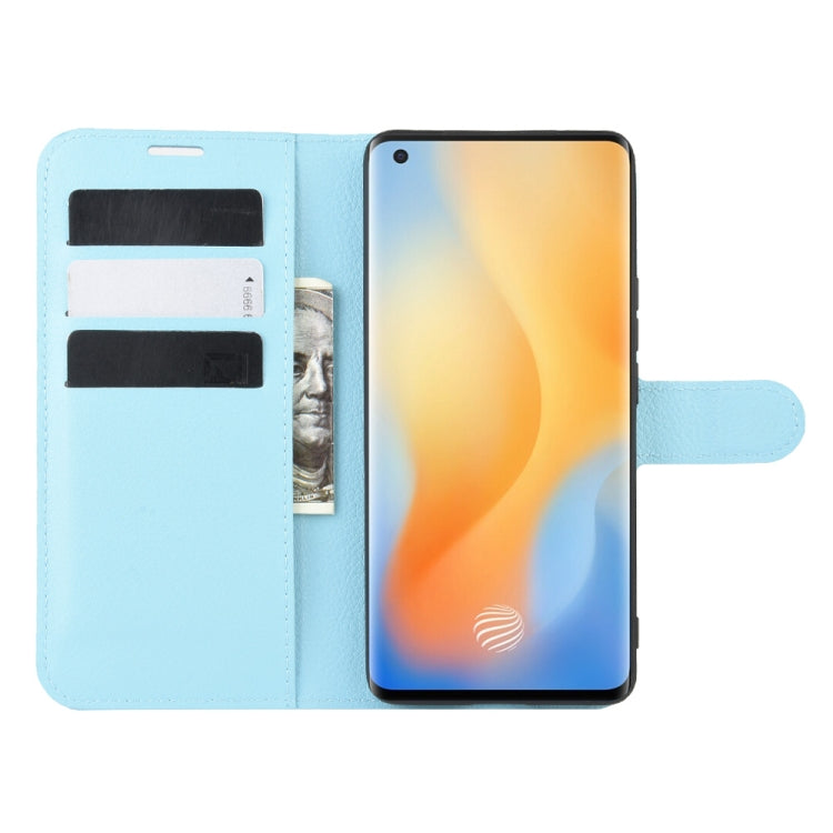 For vivo X50 Pro Litchi Texture Horizontal Flip Protective Case with Holder & Card Slots & Wallet