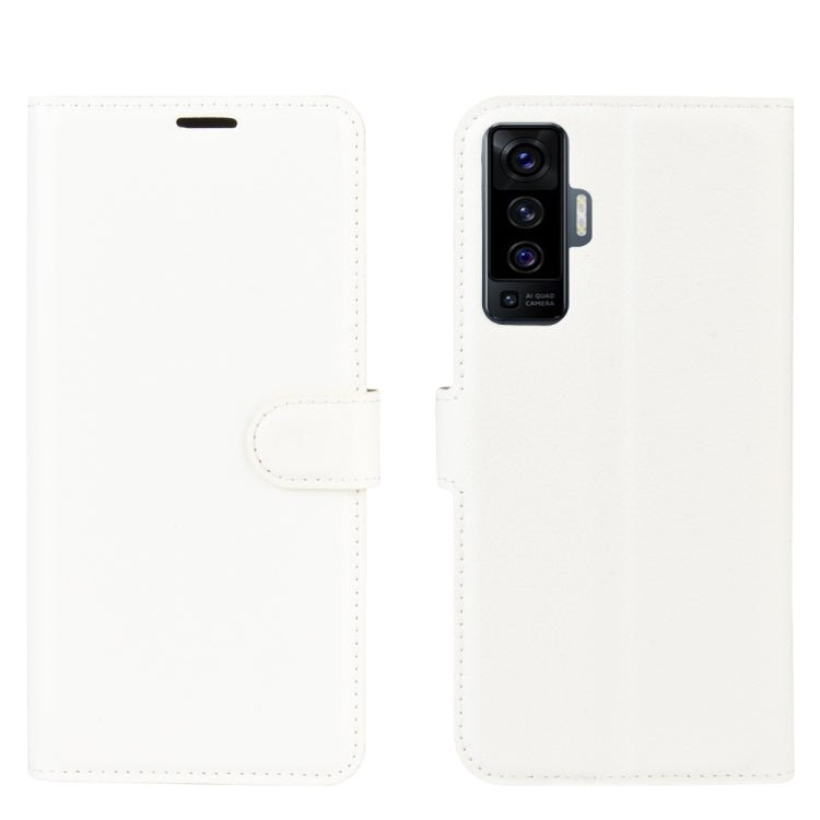 For vivo X50 Litchi Texture Horizontal Flip Protective Case with Holder & Card Slots & Wallet