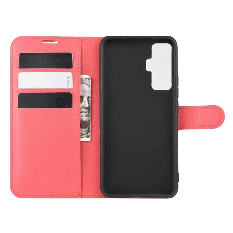 For vivo X50 Litchi Texture Horizontal Flip Protective Case with Holder & Card Slots & Wallet