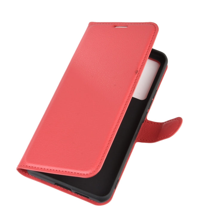 For vivo X50 Litchi Texture Horizontal Flip Protective Case with Holder & Card Slots & Wallet