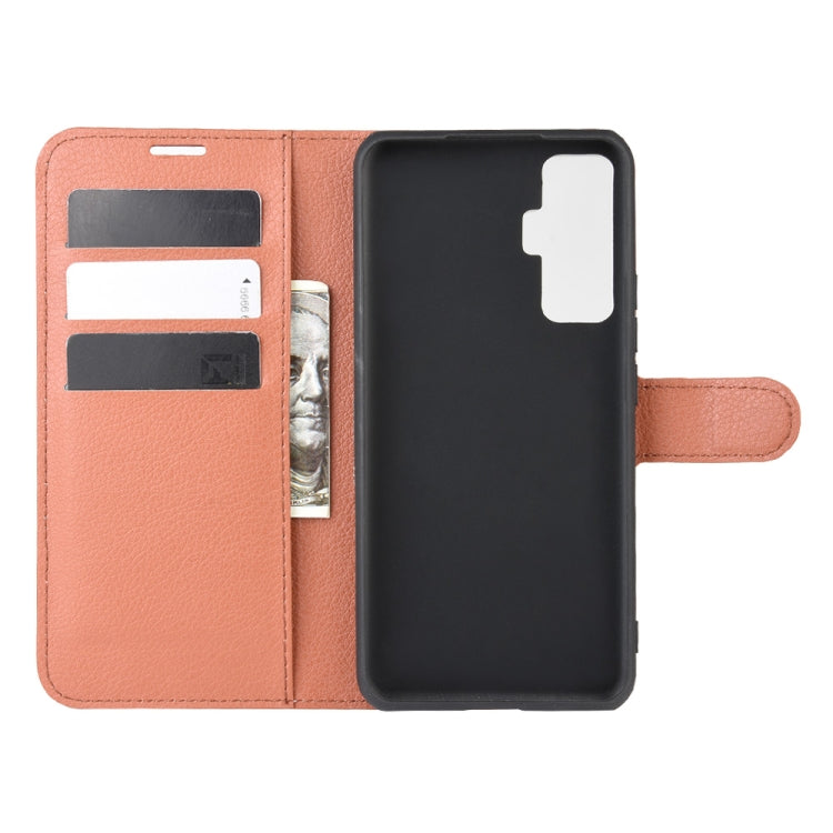 For vivo X50 Litchi Texture Horizontal Flip Protective Case with Holder & Card Slots & Wallet