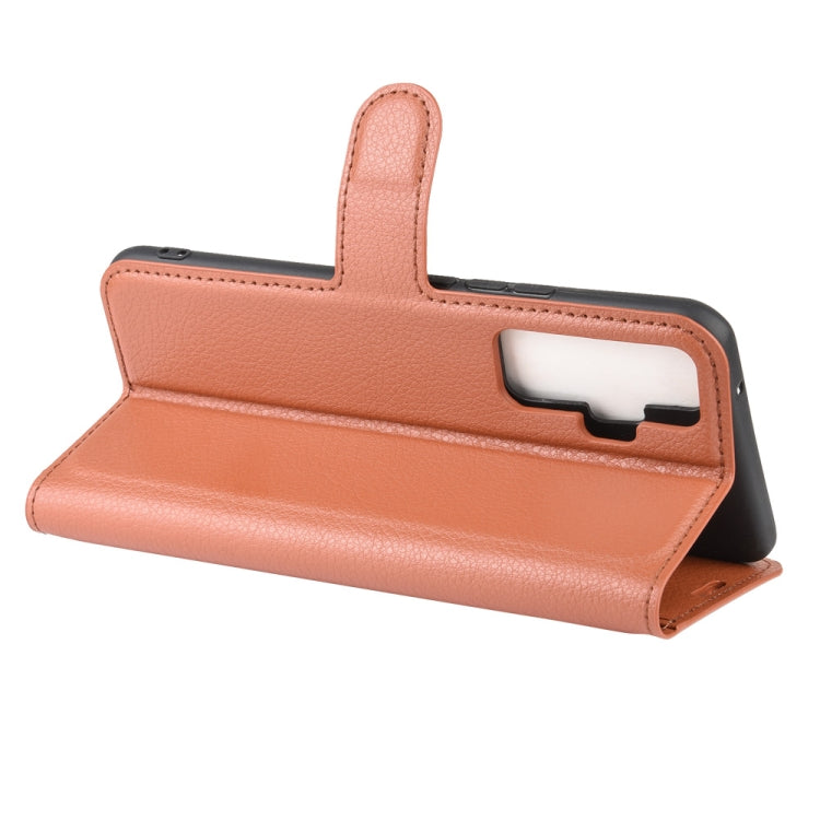 For vivo X50 Litchi Texture Horizontal Flip Protective Case with Holder & Card Slots & Wallet