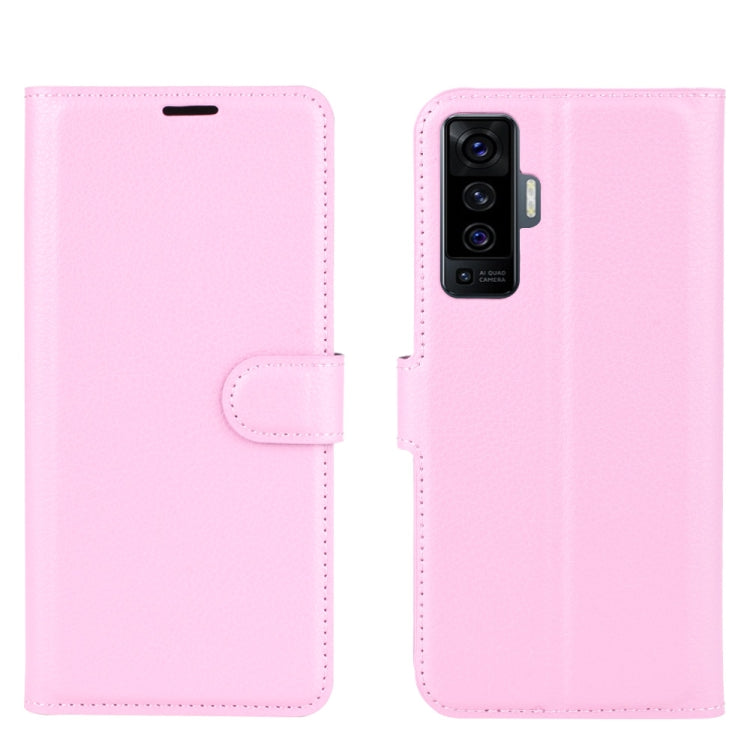 For vivo X50 Litchi Texture Horizontal Flip Protective Case with Holder & Card Slots & Wallet